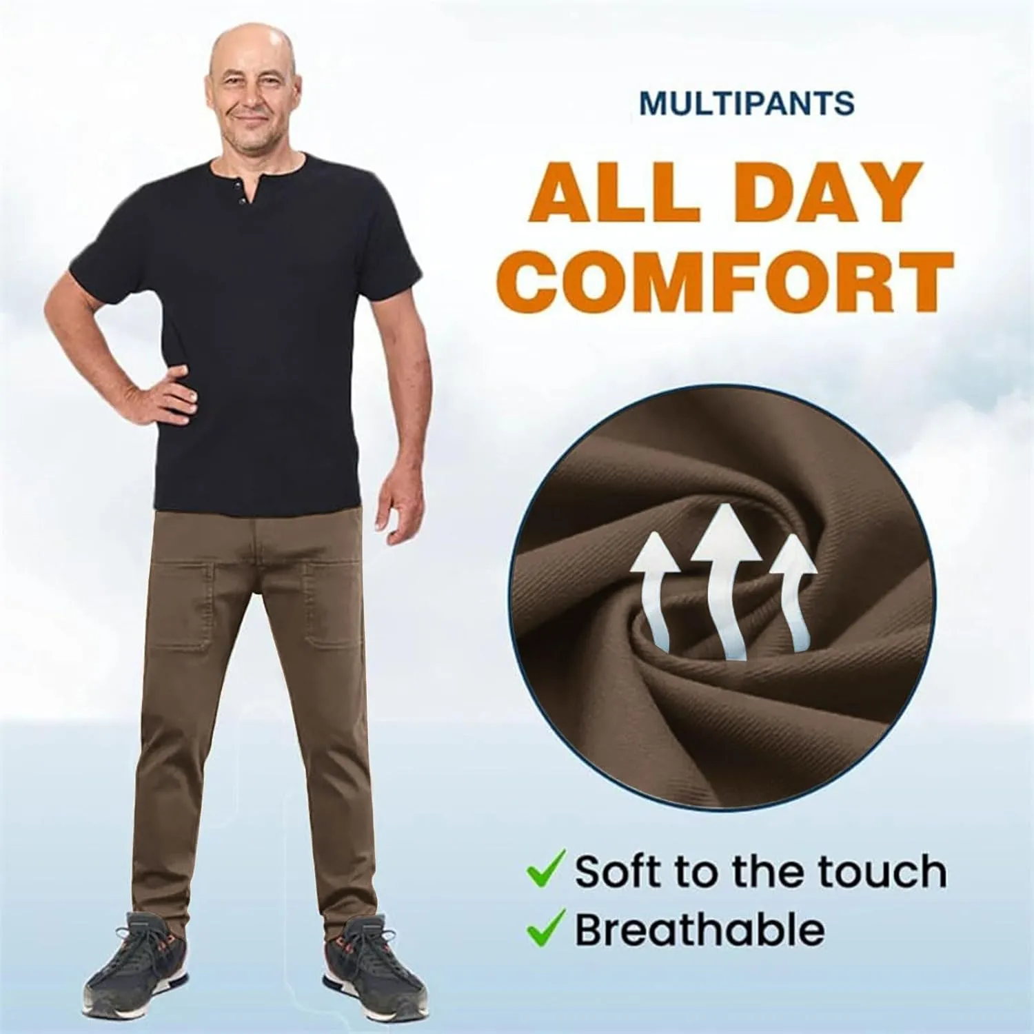 Acegents Cargo Pants High Stretch Multi-Pocket Durable Cargo Pants Multipants for Men Plus Size Pants Tactical Pants