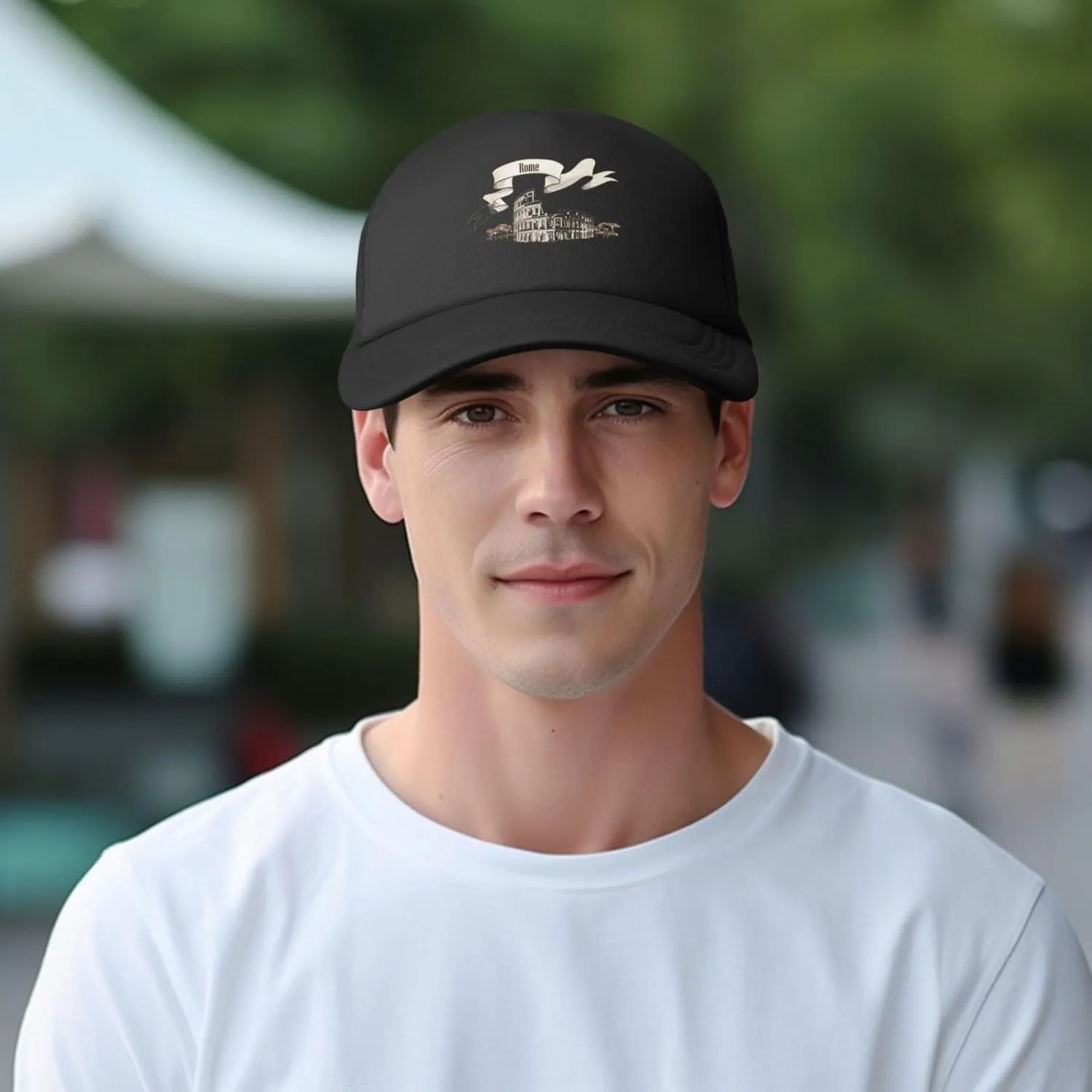 Ancient Roman Adjustable Mesh Baseball Cap Funny Trucker Hat Summer Beatch Outdoor Sports Sun Hat