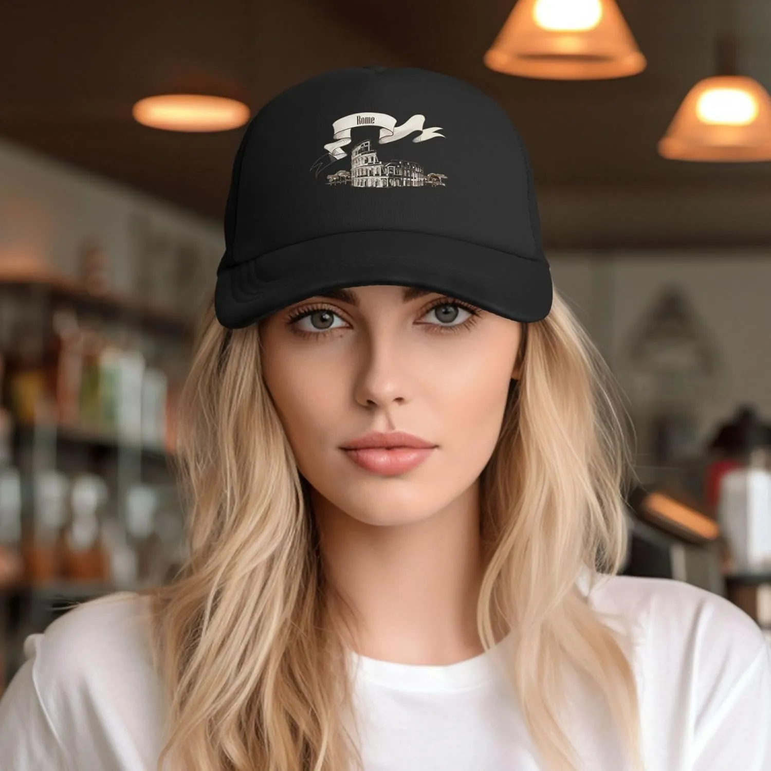 Ancient Roman Adjustable Mesh Baseball Cap Funny Trucker Hat Summer Beatch Outdoor Sports Sun Hat