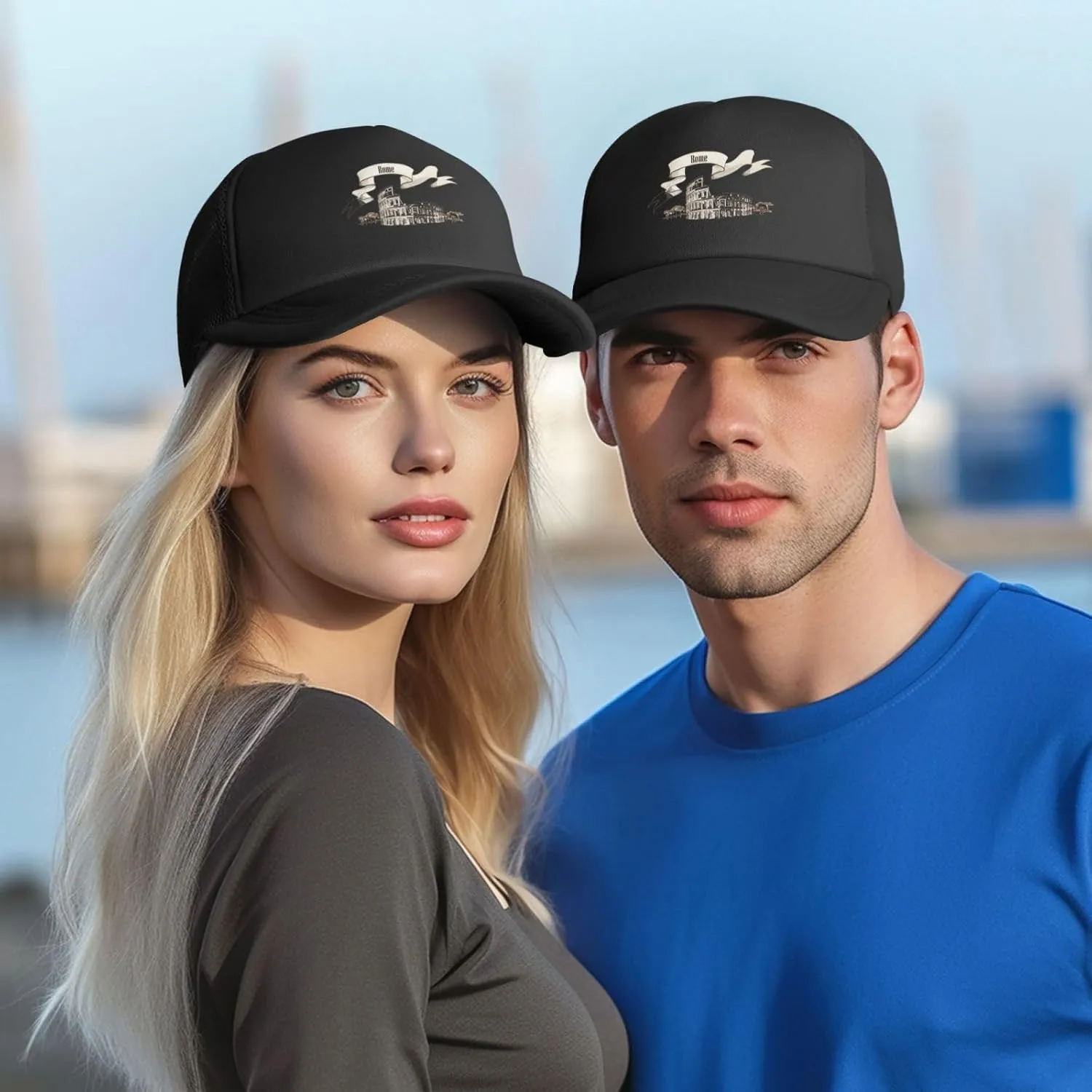 Ancient Roman Adjustable Mesh Baseball Cap Funny Trucker Hat Summer Beatch Outdoor Sports Sun Hat