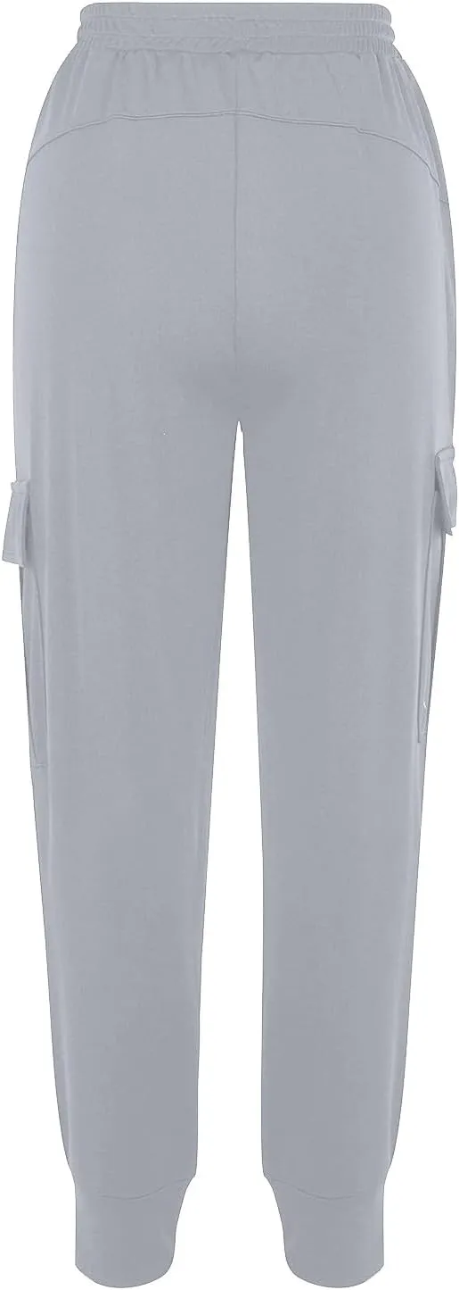 Athletic Pants Women Lightweight Hiking Cargo Pants Quick Dry Casual Trousers Soft Joggers Elastic Waist Sweatpants