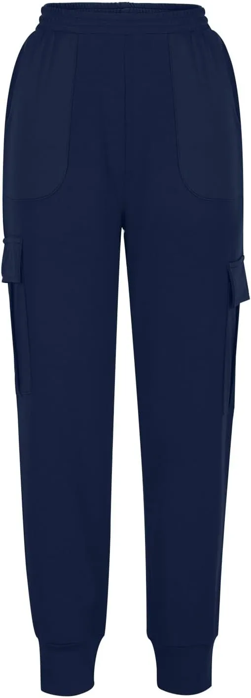 Athletic Pants Women Lightweight Hiking Cargo Pants Quick Dry Casual Trousers Soft Joggers Elastic Waist Sweatpants