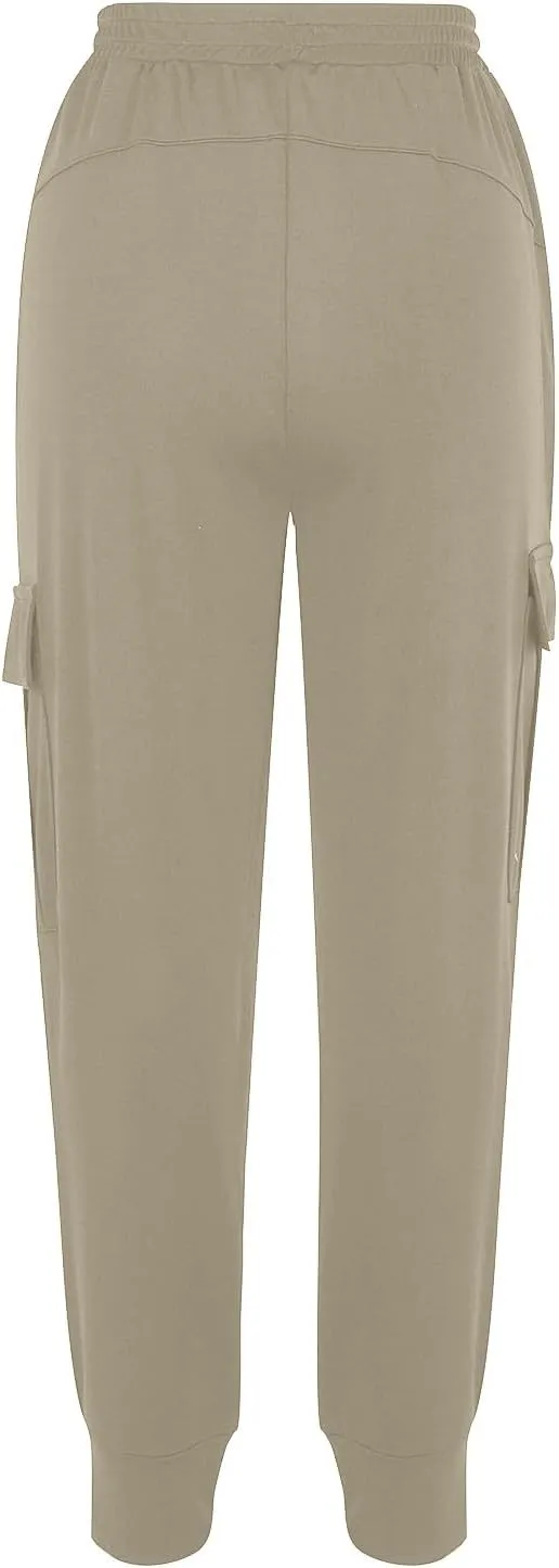 Athletic Pants Women Lightweight Hiking Cargo Pants Quick Dry Casual Trousers Soft Joggers Elastic Waist Sweatpants