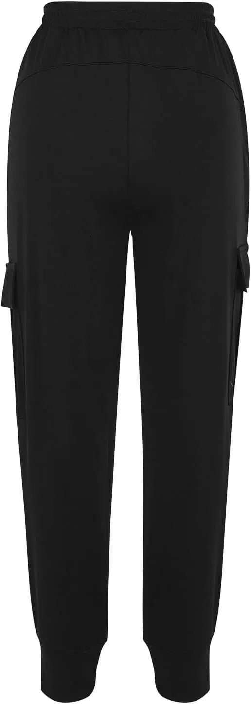 Athletic Pants Women Lightweight Hiking Cargo Pants Quick Dry Casual Trousers Soft Joggers Elastic Waist Sweatpants