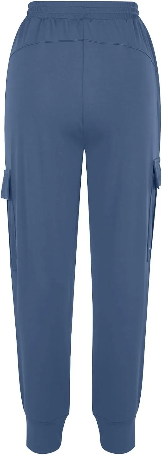 Athletic Pants Women Lightweight Hiking Cargo Pants Quick Dry Casual Trousers Soft Joggers Elastic Waist Sweatpants