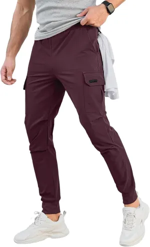 Baggy Cargo Pants Men Regular Fit Workout Pants Tactical Joggers Retro Sweatpants Casual Breathable Outdoor Trousers