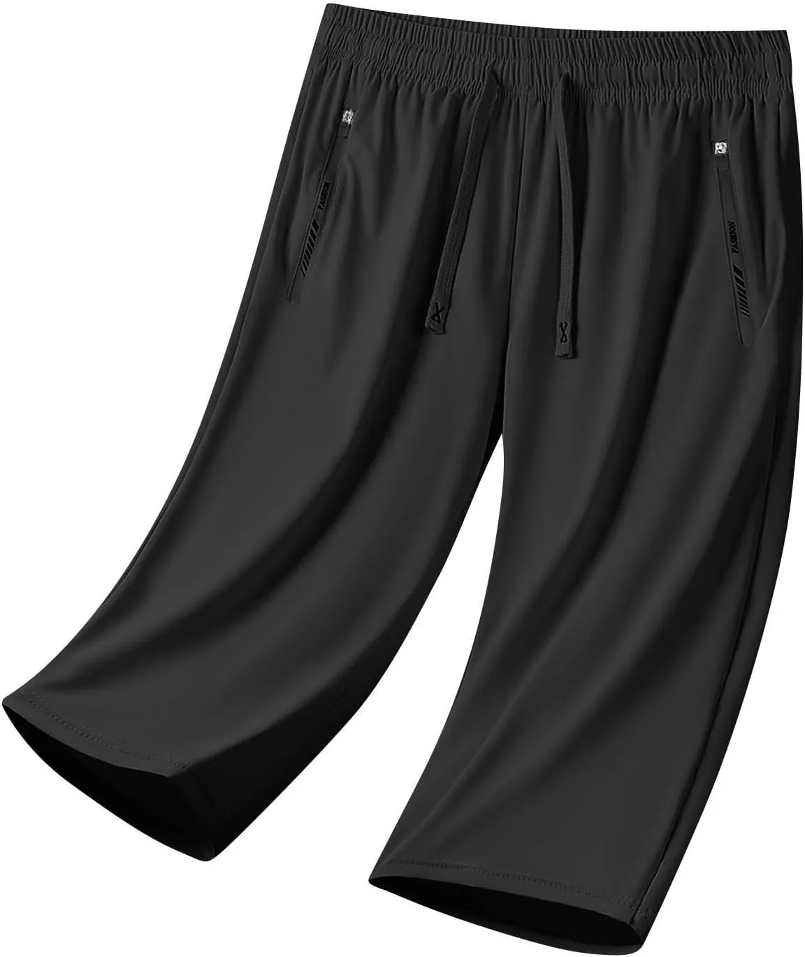 Beeswan Pants for Women Quick Dry Comfy Fit Stretch Active Capri Pant Casual Lightweight Wide Leg Capris