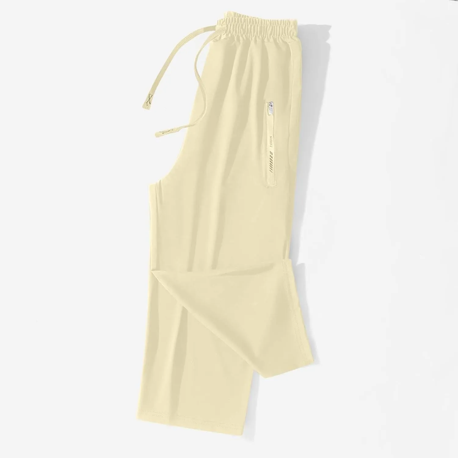 Beeswan Pants for Women Quick Dry Comfy Fit Stretch Active Capri Pant Casual Lightweight Wide Leg Capris