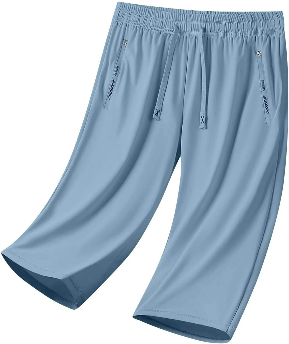 Beeswan Pants for Women Quick Dry Comfy Fit Stretch Active Capri Pant Casual Lightweight Wide Leg Capris