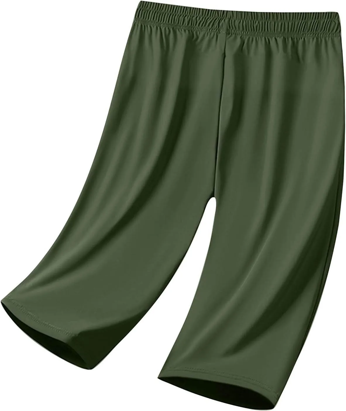 Beeswan Pants for Women Quick Dry Comfy Fit Stretch Active Capri Pant Casual Lightweight Wide Leg Capris