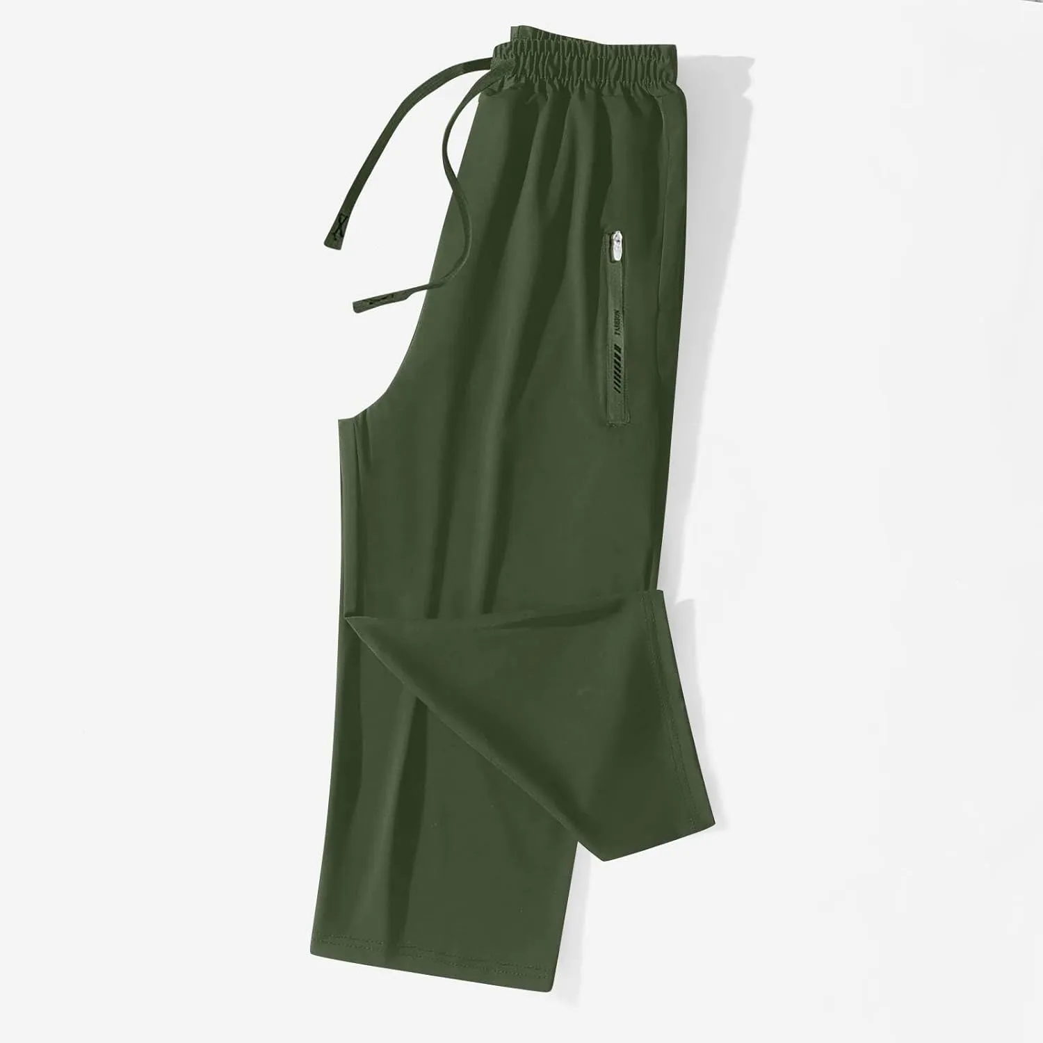 Beeswan Pants for Women Quick Dry Comfy Fit Stretch Active Capri Pant Casual Lightweight Wide Leg Capris