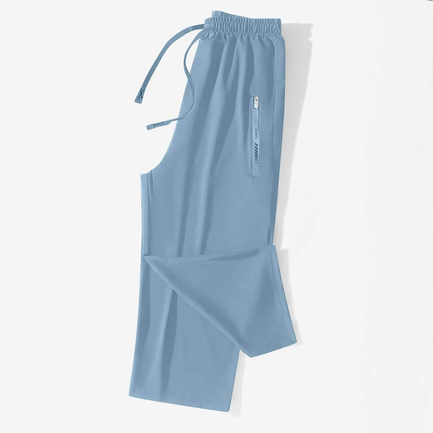 Beeswan Pants for Women Quick Dry Comfy Fit Stretch Active Capri Pant Casual Lightweight Wide Leg Capris