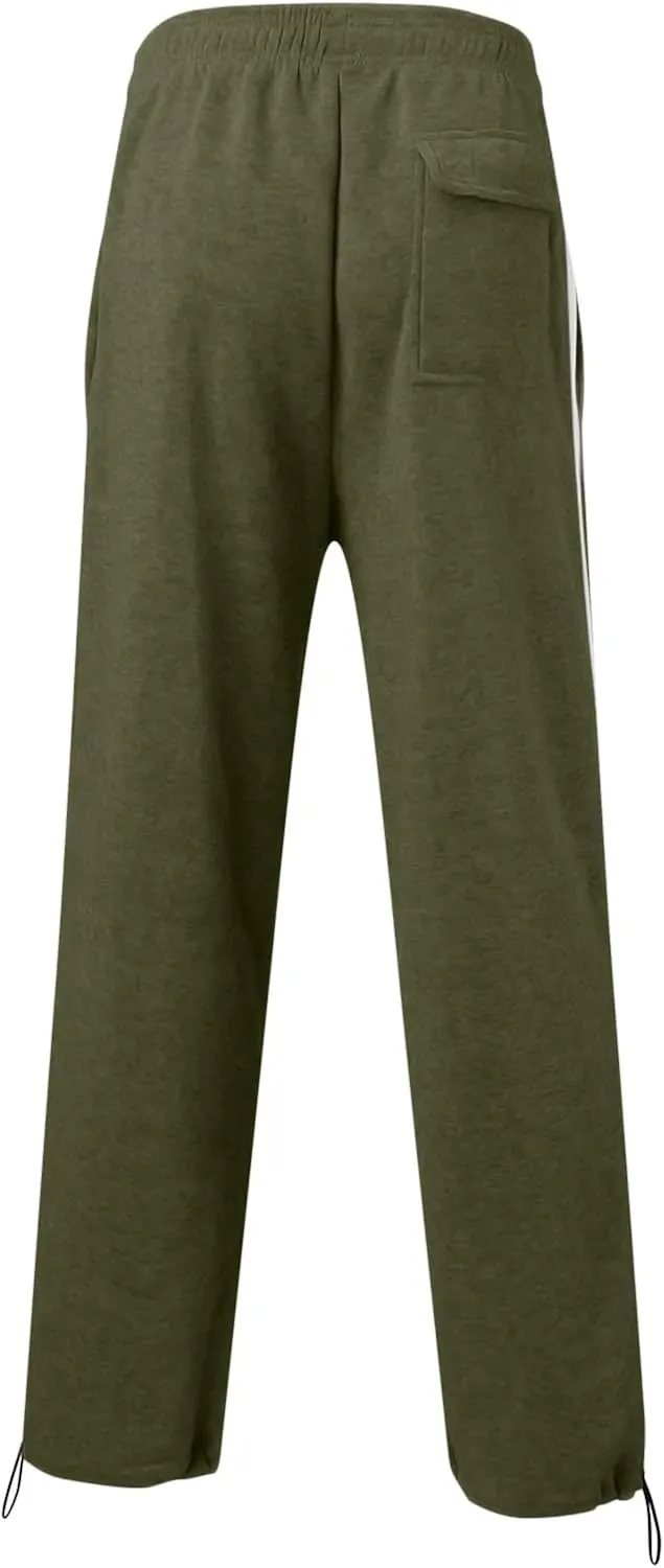 BIFUTON Men's Pants,Mens Joggers with Pockets Cotton Sweatpants for Men Lightweight Hiking Pants Drawstring Running Pants