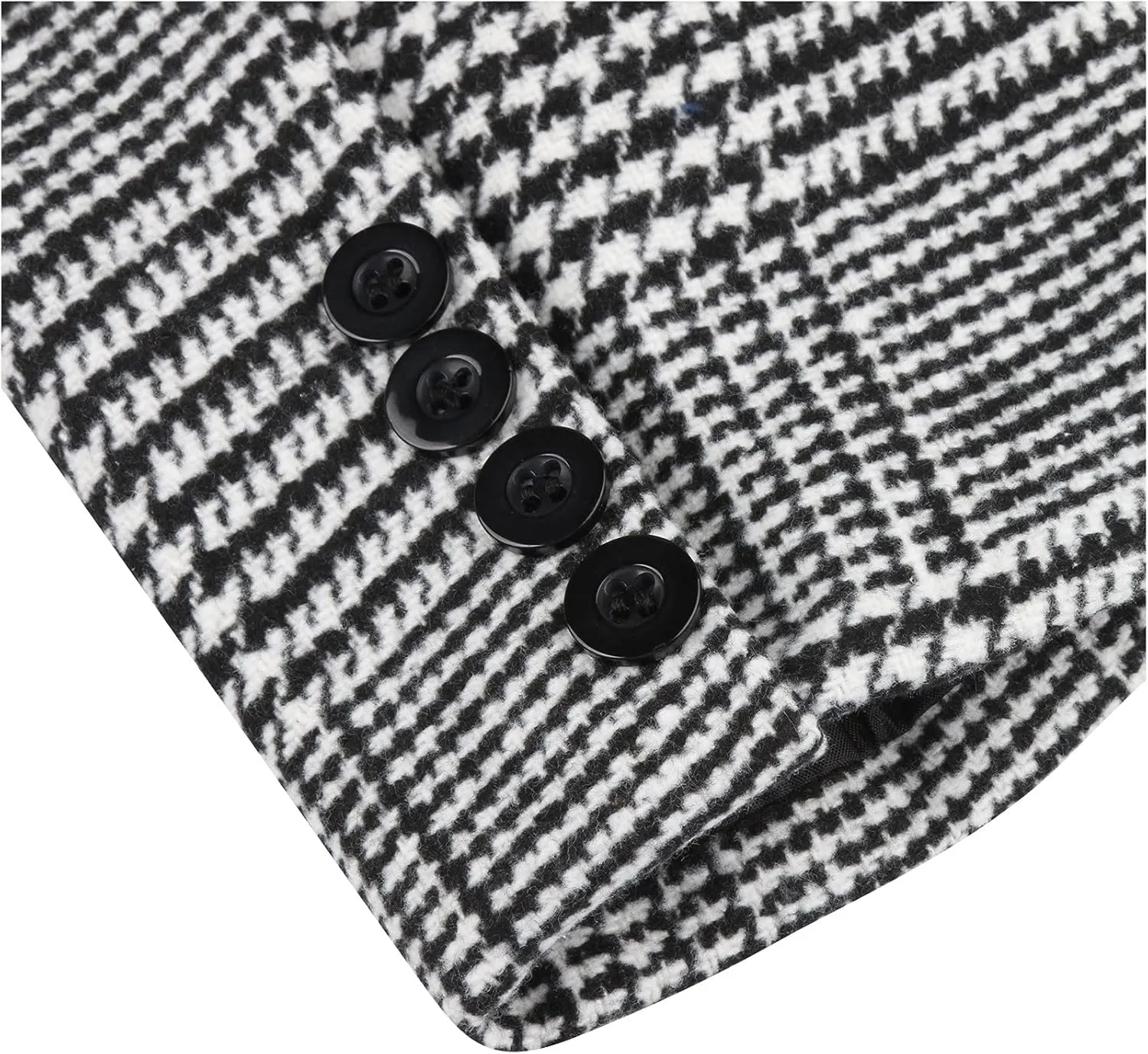 Blazer for Men's Casual Business Coats Single-Breasted Retro Plaid Plus Size Slim-fit Dad Suit Tops for Party Prom
