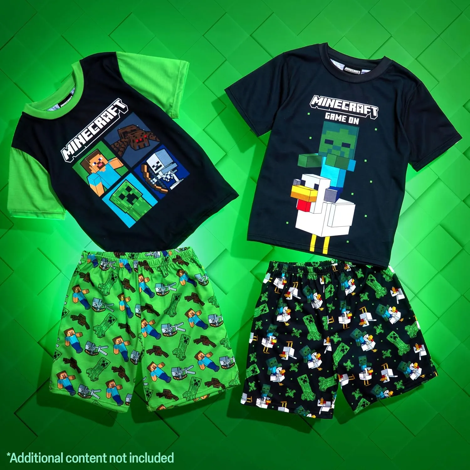 Boys Pajamas 2 Pack Cute Pajama Set for Kids Teens Short PJs Set Sleepwear Loungewear Set Boys