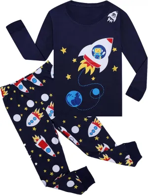 Boys Pajamas Set Long Toddler Pjs Little Kids Dinosaur Sleepwear