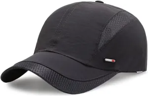 Breathable Quick Drying Baseball Caps Athletic Sport Mesh Sun Hats Lightweight Unstructured Adjustable Comfy Fit