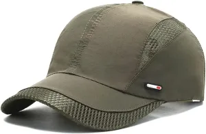 Breathable Quick Drying Baseball Caps Athletic Sport Mesh Sun Hats Lightweight Unstructured Adjustable Comfy Fit
