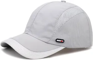 Breathable Quick Drying Baseball Caps Athletic Sport Mesh Sun Hats Lightweight Unstructured Adjustable Comfy Fit