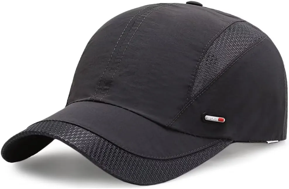 Breathable Quick Drying Baseball Caps Athletic Sport Mesh Sun Hats Lightweight Unstructured Adjustable Comfy Fit