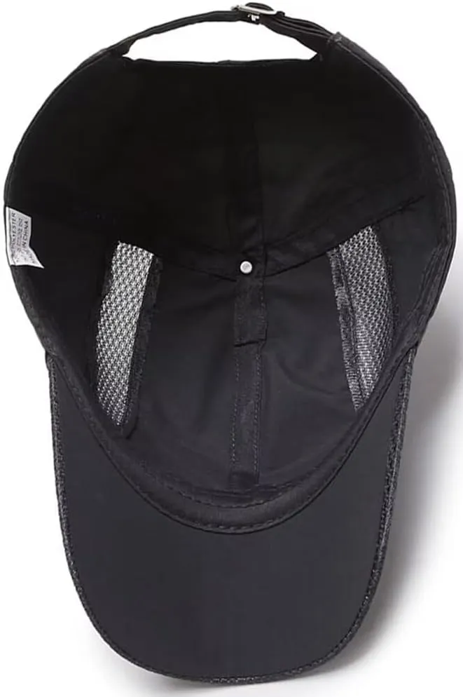 Breathable Quick Drying Baseball Caps Athletic Sport Mesh Sun Hats Lightweight Unstructured Adjustable Comfy Fit