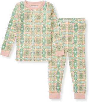 Burt's Bees Baby Baby Girls' Pajamas, Tee and Pant 2-Piece Pj Set, 100% Organic Cotton