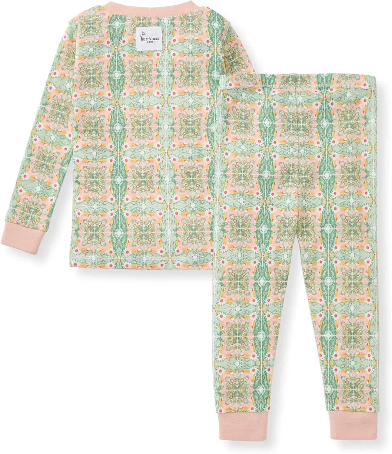 Burt's Bees Baby Baby Girls' Pajamas, Tee and Pant 2-Piece Pj Set, 100% Organic Cotton
