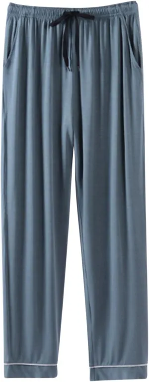 Cambkatl Men's Comfy Pajama Pants Loose Drawstring Lounge Pants Soft Modal Sleepwear Bottom with Pockets