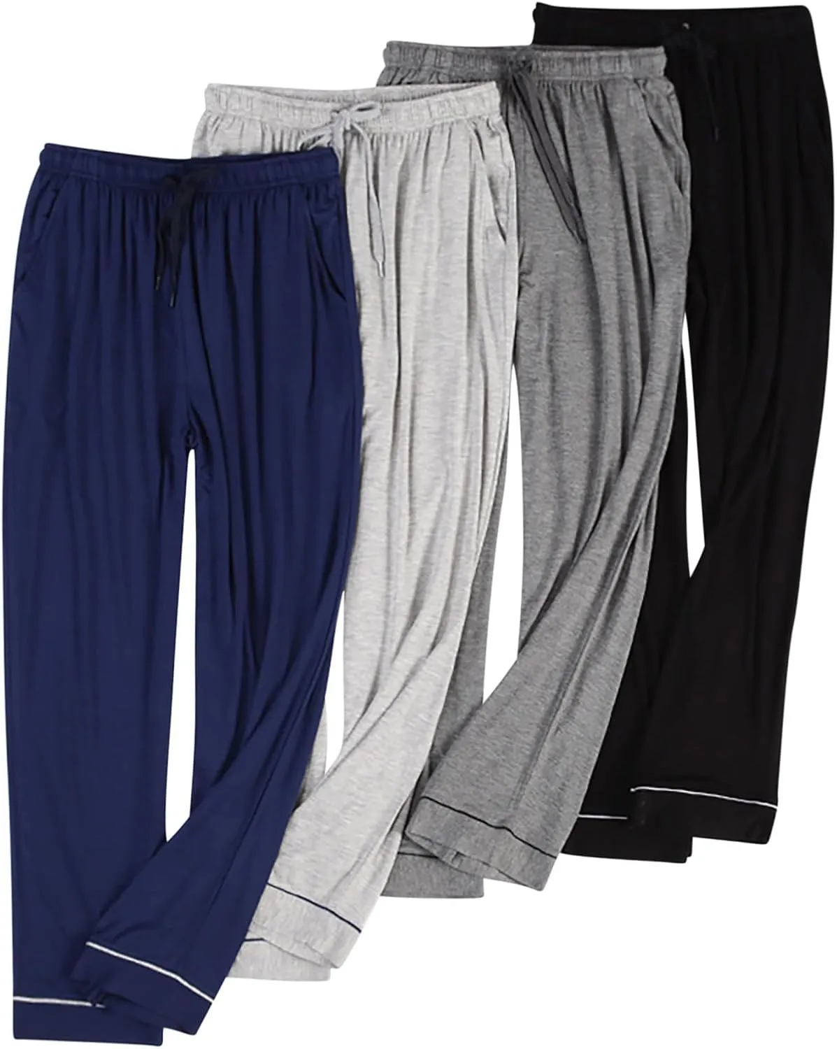 Cambkatl Men's Comfy Pajama Pants Loose Drawstring Lounge Pants Soft Modal Sleepwear Bottom with Pockets