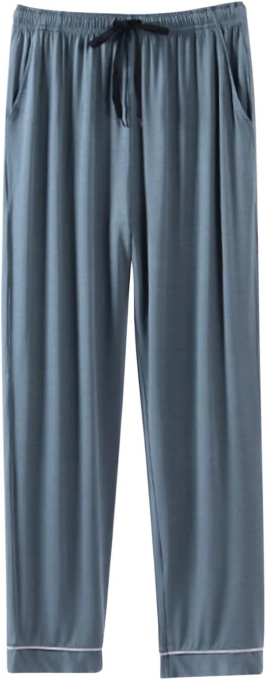 Cambkatl Men's Comfy Pajama Pants Loose Drawstring Lounge Pants Soft Modal Sleepwear Bottom with Pockets