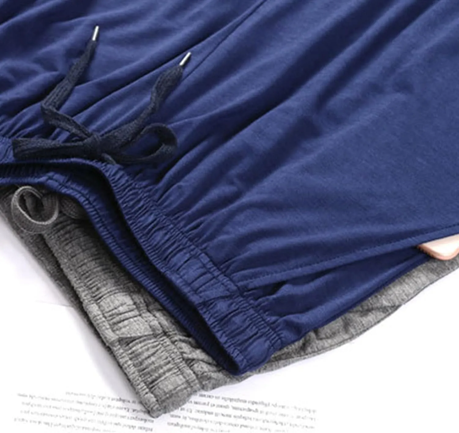 Cambkatl Men's Comfy Pajama Pants Loose Drawstring Lounge Pants Soft Modal Sleepwear Bottom with Pockets