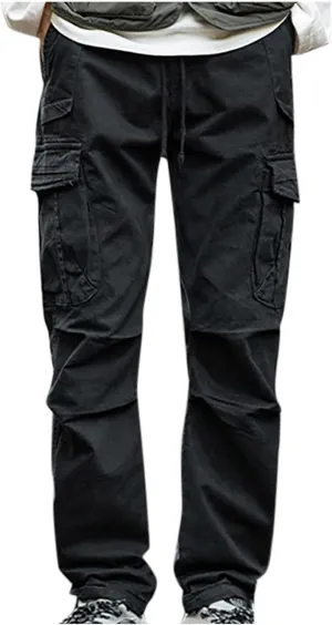 Cargo Pants for Men Work Flexible High Stretch Multi-Pocket Durable Cargo Pants Elastic Waist Tactical Pants 2024