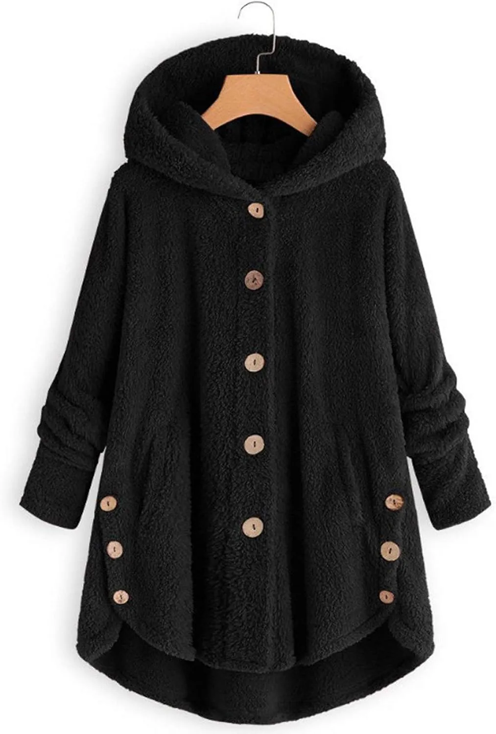 Ceboyel Womens Fuzzy Fleece Jackets Sherpa Winter Coats Cardigan Button Down Teddy Coat Hoodie Trendy Warm Loungewear 2023