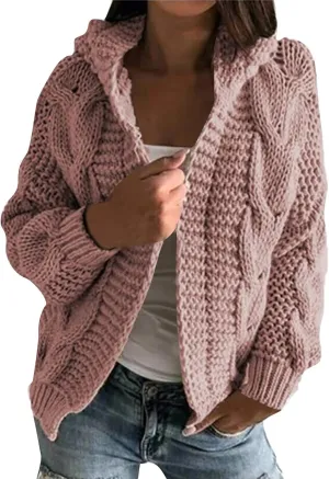 ChicCrate Womens Fashion Cardigan Sweater Soft Knit Open Front Casual Cardigan 2025 Fall Jackets Outfits Winter Clothes