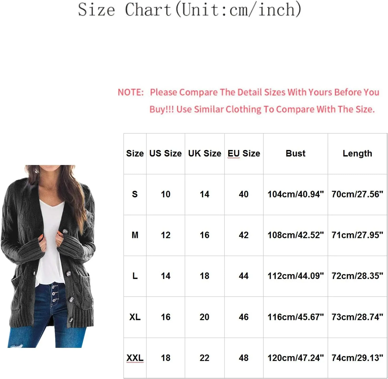 ChicCrate Women's Soft Knit Cardigan Sweater 2025 Fall Winter Trendy Clothes Long Sleeve Loose Outerwear Coats