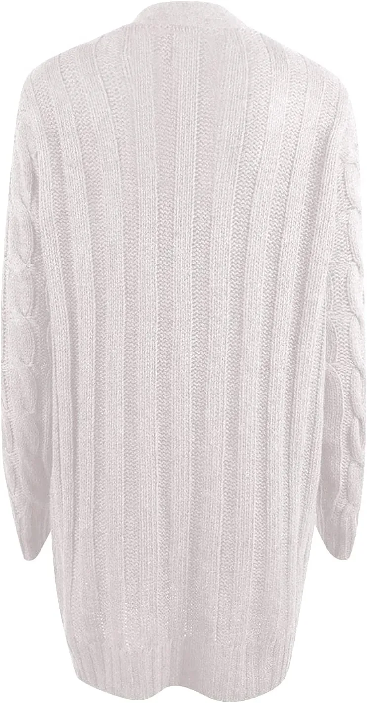 ChicCrate Women's Soft Knit Cardigan Sweater 2025 Fall Winter Trendy Clothes Long Sleeve Loose Outerwear Coats