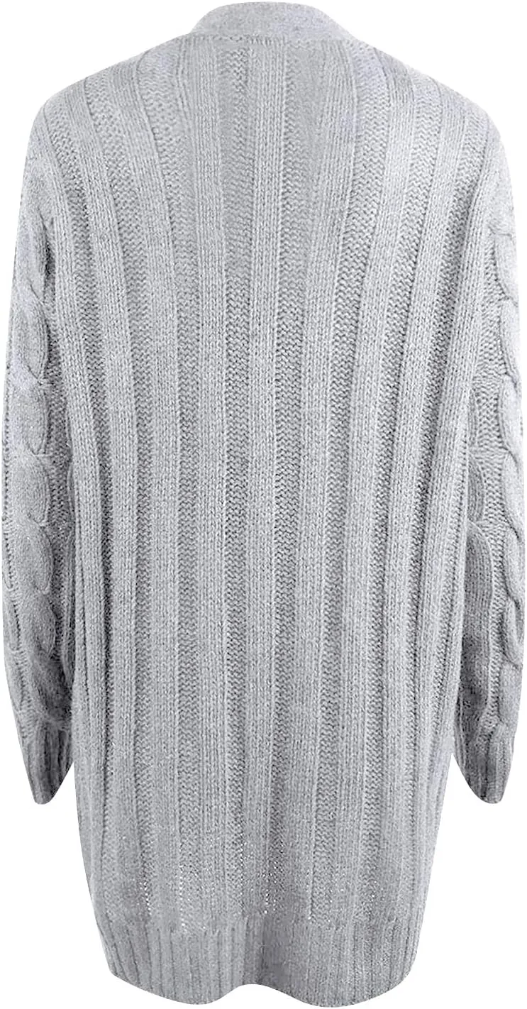 ChicCrate Women's Soft Knit Cardigan Sweater 2025 Fall Winter Trendy Clothes Long Sleeve Loose Outerwear Coats