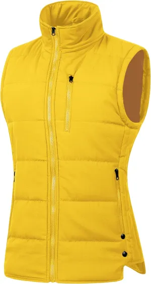 Chrisuno Women's Winter Vests Outerwear Lightweight Quilted Puffer Utility Vest