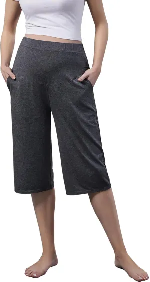 COLOMI Maternity Shorts for Women Maternity Capris Yoga Pregnancy Pants Soft Joggers Lounge Trousers Women Pajama Bottoms