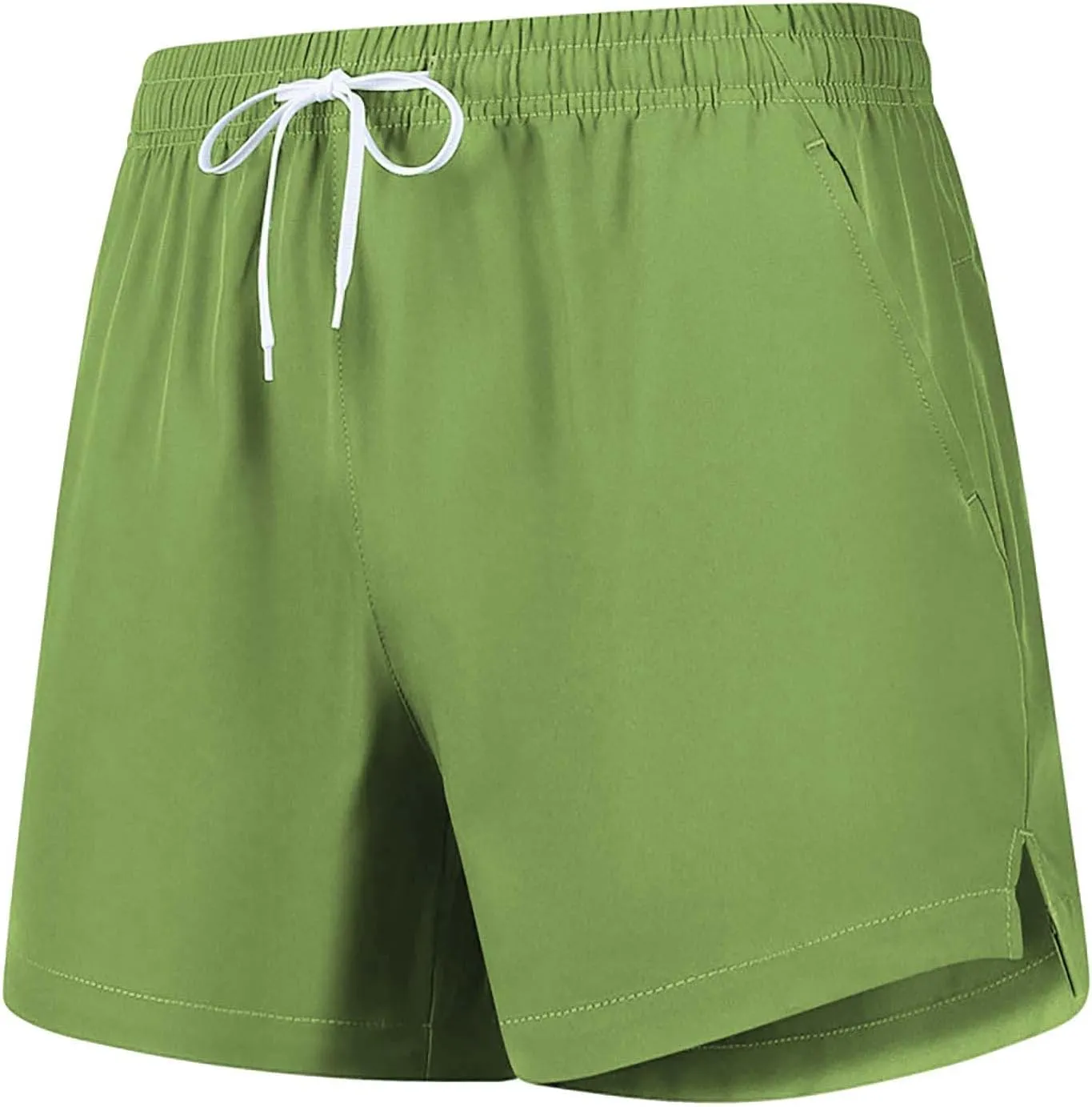 CRNTCEM Men's Quick Dry Athletic Running Shorts Lightweight Workout Bodybuilding Gym Training Elastic Wasit Sport Golf Short