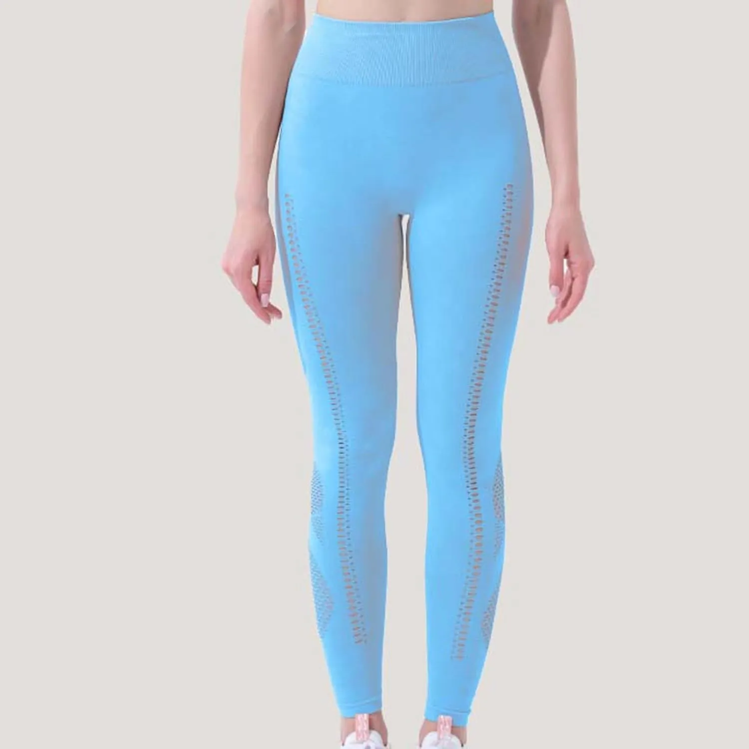 DASAYO Leggings for Women Trendy High Waist Tummy Control Stretchy Yoga Pants Breathable Active Gym Workout Track Pants