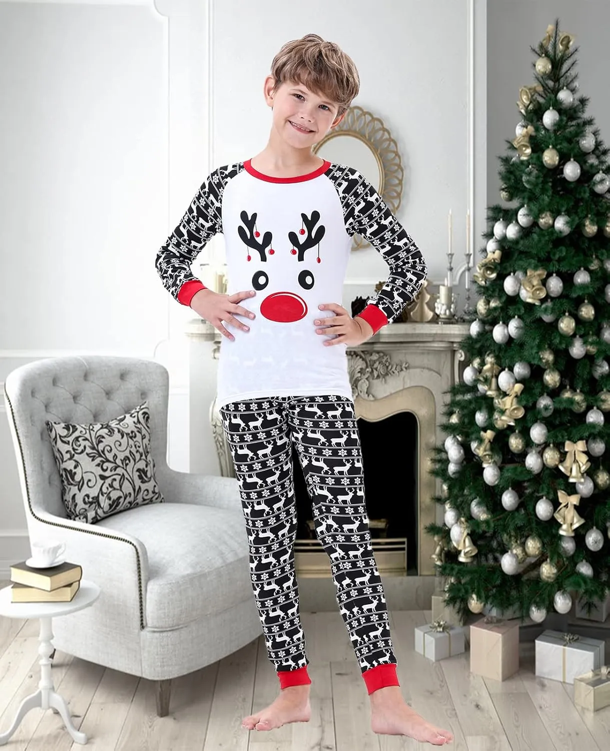 Demifill Family Matching Christmas Holiday Pajamas Mens Pjs Womens Clothes Party Sleepwear