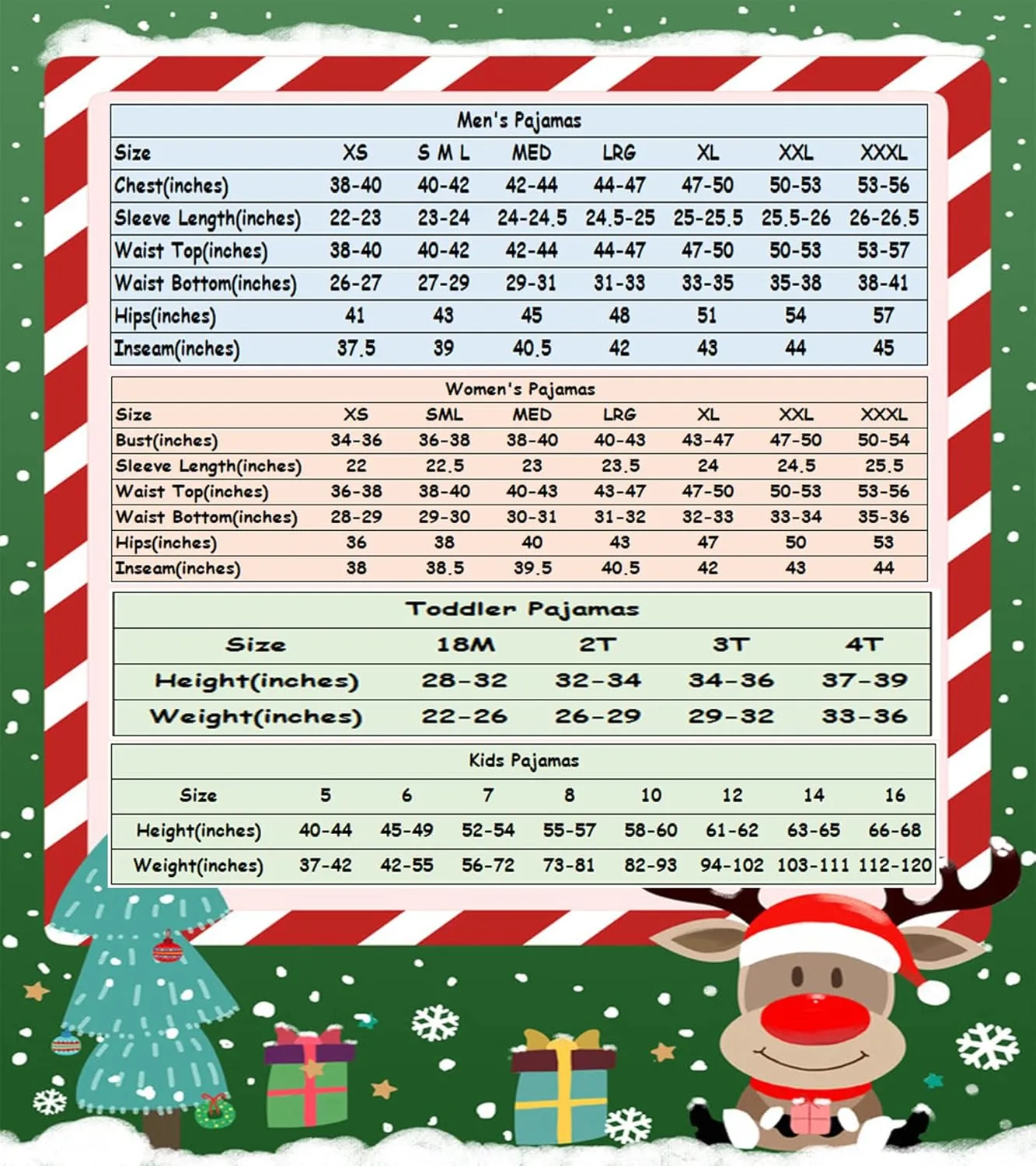 Demifill Family Matching Christmas Holiday Pajamas Mens Pjs Womens Clothes Party Sleepwear