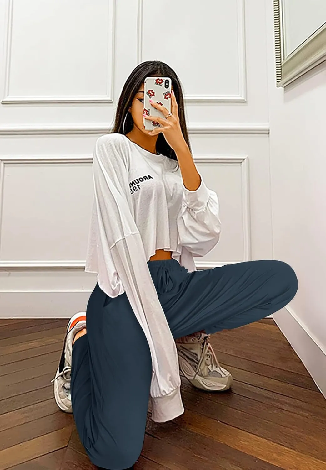 Envlon Womens Yoga Sweatpants Loose Lightweight Workout Joggers Pants Drawstring Comfy Casual Lounge Pants with Pockets
