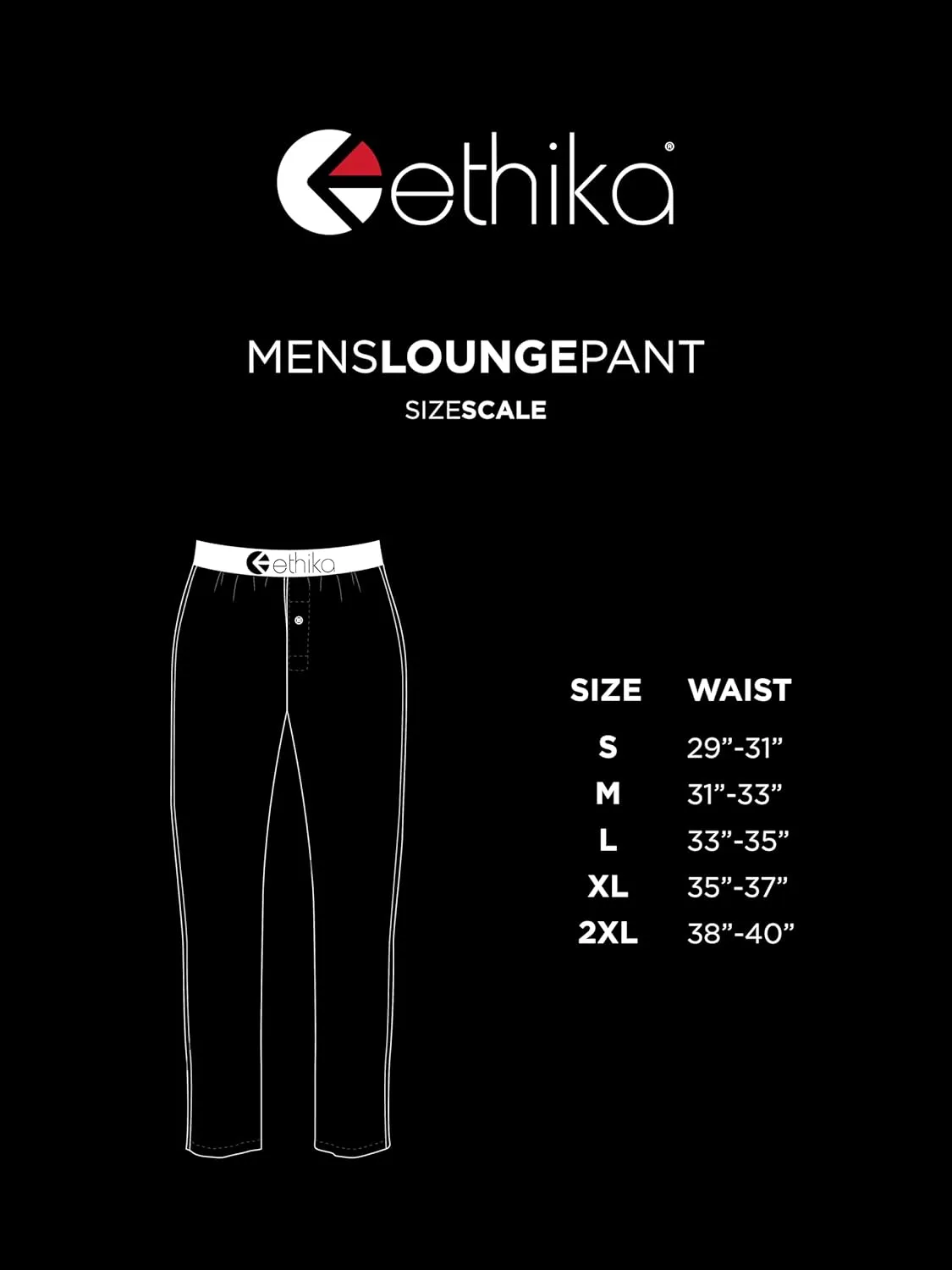 Ethika Men's Modal Lounge Pant | Light Heather Grey