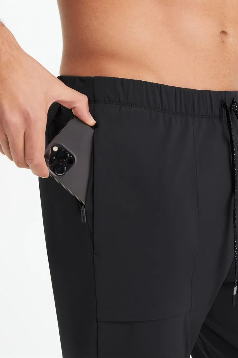 Fabletics Men's The One Jogger, Quick-Dry, Hidden Pockets, Zip Pockets, UPF Protection, Anti-Stink, Lightweight