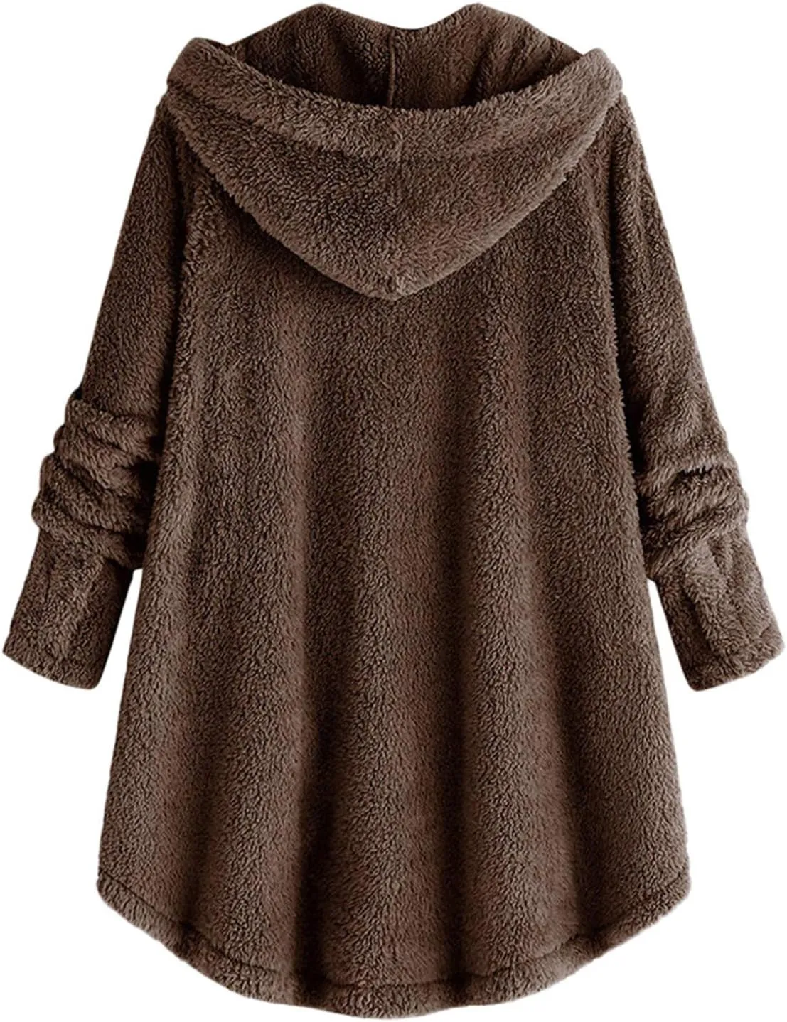 Fleece Coats for Women Sherpa Lined Wool Sweatshirts Winter Warm Fuzzy Pullover Thermal Underwear Loungewear