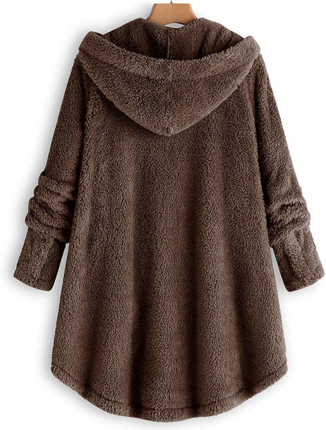 Fleece Coats for Women Sherpa Lined Wool Sweatshirts Winter Warm Fuzzy Pullover Thermal Underwear Loungewear