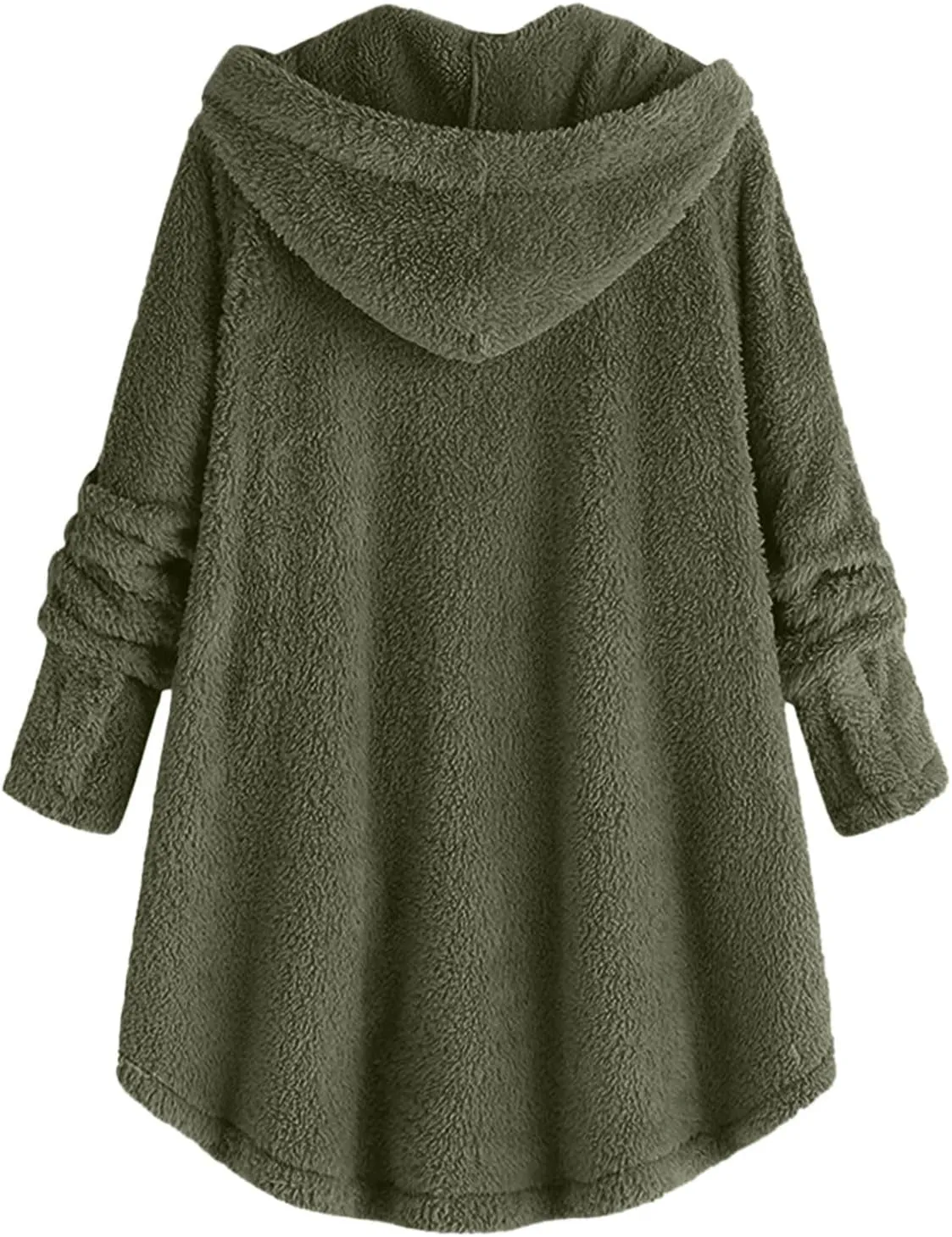 Fleece Coats for Women Sherpa Lined Wool Sweatshirts Winter Warm Fuzzy Pullover Thermal Underwear Loungewear