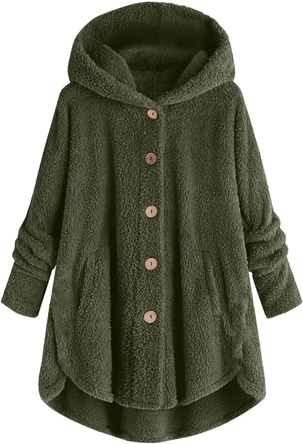 Fleece Coats for Women Sherpa Lined Wool Sweatshirts Winter Warm Fuzzy Pullover Thermal Underwear Loungewear